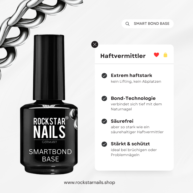 Rockstar Nails SmartBond Base – intelligente Hafttechnologie ohne Säure