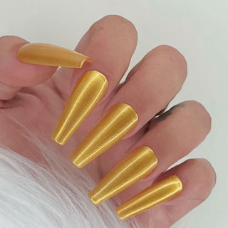 UV Gel gold metallic gleichmäßiges Ergebnis