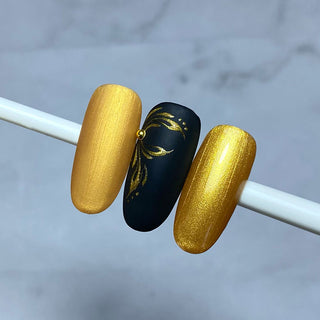 Color UV Gel metallic gold hochdeckend