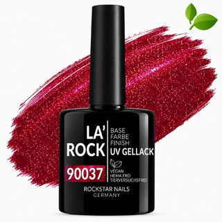 3in1 UV Nagellack - Hema frei - 90037 - glimmer kuss rot