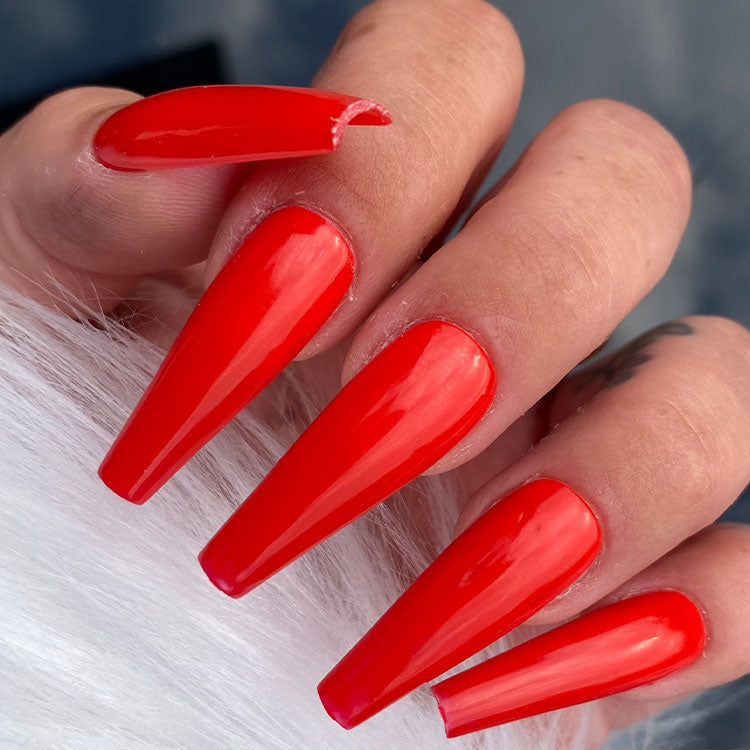 PN Selfcare Roter Nagellack – Veganer UV Gellack Mit Abziehbarer Basis, Tierversuchsfrei