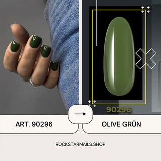 3in1 UV Gellack - 90296 - olive grün