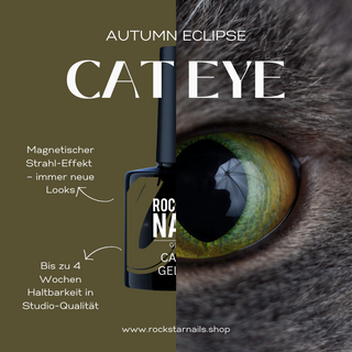 Cat Eye UV Nagellack in Jadegrün mit magnetischem Strahl-Effekt – bis zu 4 Wochen Haltbarkeit