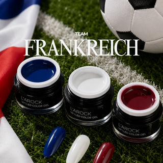 🇫🇷 Les Bleus Glam – Frankreich Nagelset – 3er Color Gel Set