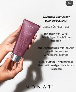 Smoothing Anti-Frizz™ Deep Conditioner – Glanz & Frizz-Kontrolle für bis zu 72h | Leichte Pflege für feines bis mittleres Haar