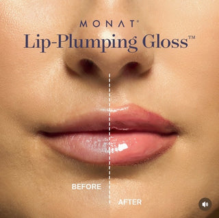 MONAT Lip Gloss Confident mit Highlighter & Palette kombiniert