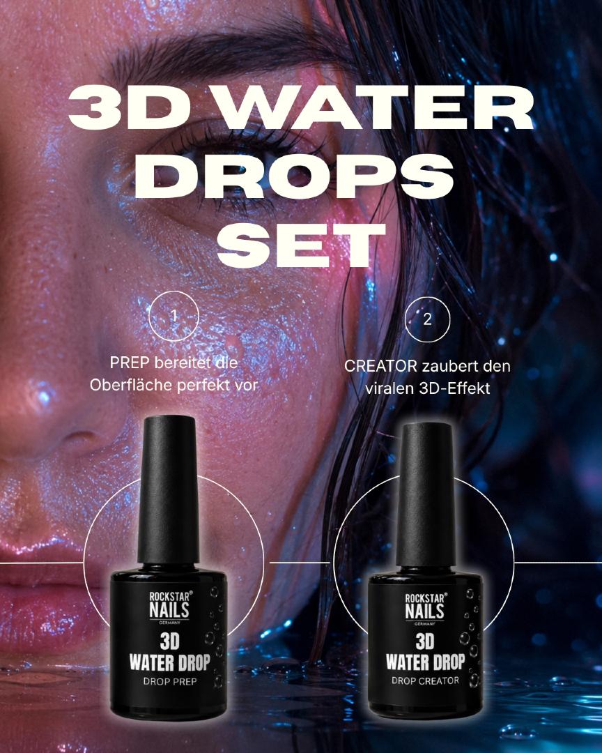 3D Water Drops Set Inhalt – Drop Prep und Drop Creator