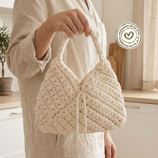 Rockstar Handmade Mini Bag – Cream Edition