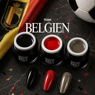 🇧🇪 Red Devils Collection – Belgien Nagelset – 3er Color Gel Set