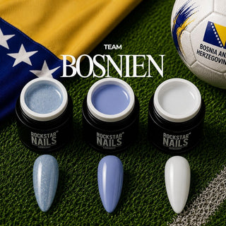 🇧🇦 Balkan Spirit – Bosnien-Herzegowina Nagelset – 3er Color Gel Set