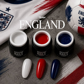 🏴 Lionheart Edition – England Nagelset – 3er Color Gel Set