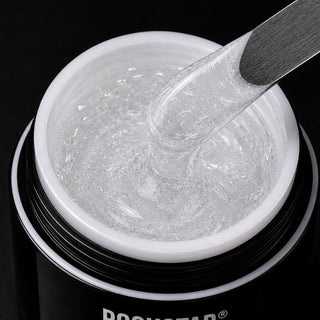 Fiberglas Gel - klar | Stärkendes Aufbaugel mit Fiberglaspartikeln