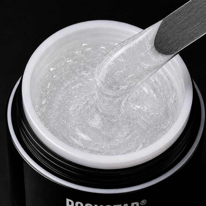 Fiberglas Gel - klar | Stärkendes Aufbaugel mit Fiberglaspartikeln