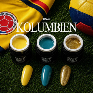 🇨🇴 Café Fiesta – Kolumbien Nagelset – 3er Color Gel Set