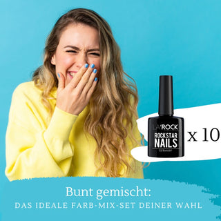 Farben Mix - 3 in 1 Gellack Set 10 Farben