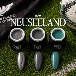 🇳🇿 Silver Fern – Neuseeland Nagelset – 3er Color Gel Set