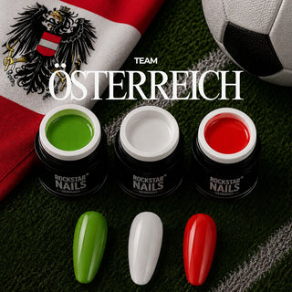 🇦🇹 Alpine Glory – Österreich Nagelset – 3er Color Gel Set