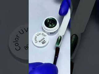 Nailart grünes Glitzer Gel intensiv