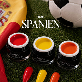 🇪🇸 La Roja Fiesta – Spanien Nagelset – 3er Color Gel Set