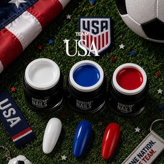 🇺🇸 Stars & Stripes – USA Nagelset – 3er Color Gel Set