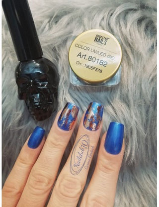 UV / LED Color Gel - metallic blau - Art. 80182