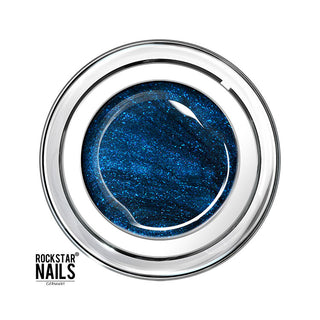 Rockstar Nails UV / LED Color Gel - glitter meeres blau