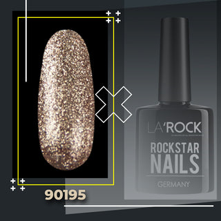 3in1 UV Gellack - 90195 - glitter gold